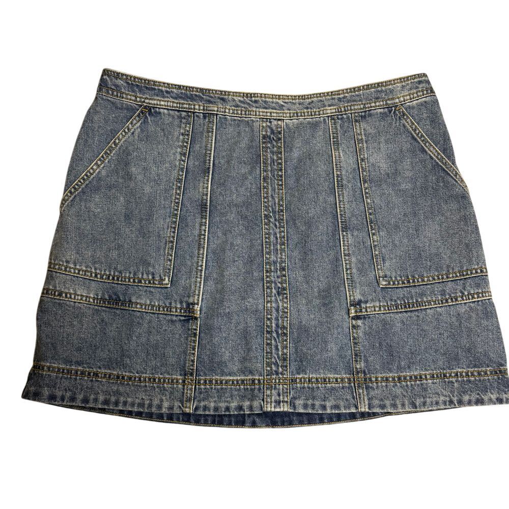 CAbi Women's Size 16 Blue Denim Jean Skirt